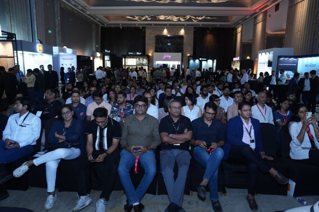 Architects and designers networking at the Design Perspective Pune 2026 conference.